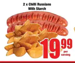 Boxer 2 x Chilli Russians With Starch offer