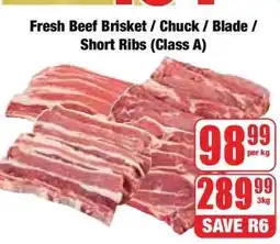 Boxer Fresh Beef Brisket / Chuck / Blade / Short Ribs (Class A) offer