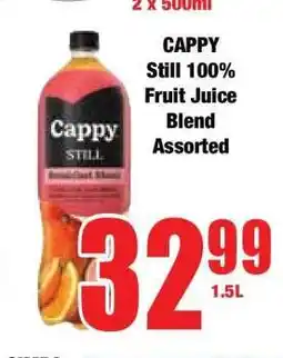 Boxer CAPPY Still 100% Fruit Juice Blend Assorted offer