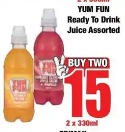 Boxer YUM FUN Ready To Drink Juice Assorted offer