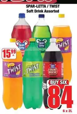 Boxer SPAR-LETTA / TWIST Soft Drink Assorted offer