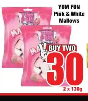 Boxer YUM FUN Pink & White Mallows offer