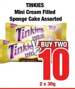 Boxer TINKIES Mini Cream Filled Sponge Cake Assorted offer