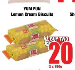 Boxer YUM FUN Lemon Cream Biscuits offer