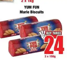 Boxer YUM FUN Marie Biscuits offer