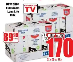 Boxer DEW DROP Full Cream Long Life Milk offer