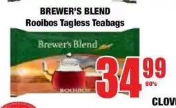 Boxer Brewer's Blend Rooibos Tagless Teabags offer