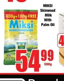Boxer MIKSI Skimmed Milk With Palm Oil offer
