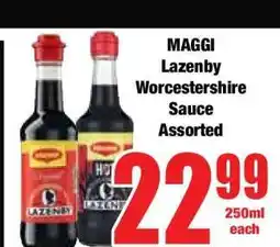 Boxer MAGGI Lazenby Worcestershire Sauce Assorted offer
