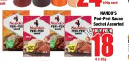 Boxer Nando's Peri-Peri Sauce Sachet Assorted offer