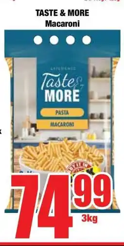 Boxer TASTE & MORE Macaroni offer