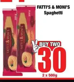 Boxer FATTI'S & MONI'S Spaghetti offer