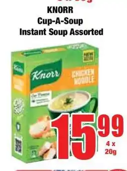 Boxer KNORR Cup-A-Soup Instant Soup Assorted offer
