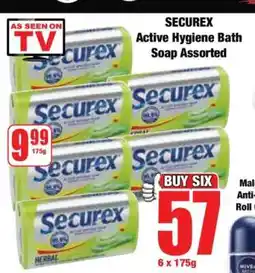 Boxer SECUREX Active Hygiene Bath Soap Assorted offer