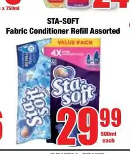 Boxer STA-SOFT Fabric Conditioner Refill Assorted offer