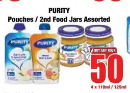 Boxer PURITY Pouches / 2nd Food Jars Assorted offer