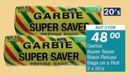 President Hyper Garbie Super Saver Black Refuse Bags on a Roll offer