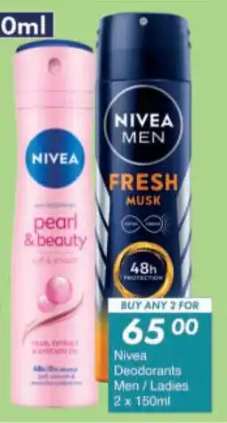 President Hyper Nivea Deodorants Men/Ladies offer