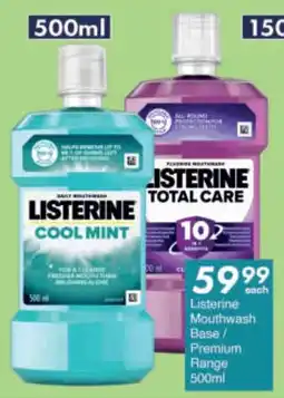 President Hyper Listerine Mouthwash Base/ Premium Range offer