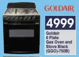 President Hyper Goldair 6 Plate Gas Oven and Stove Black offer