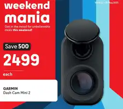 Makro GARMIN Dash Cam Mini 2 offer