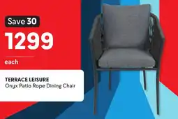 Makro TERRACE LEISURE Onyx Patio Rope Dining Chair offer