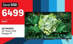 Makro SKYWORTH 55" Smart UHD Google TV offer