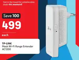 Makro TP-LINK Mesh Wi-Fi Range Extender AC1200 offer
