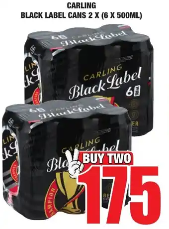 Boxer Liquors Carling Black Label offer