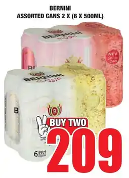Boxer Liquors Bernini assorted cans offer