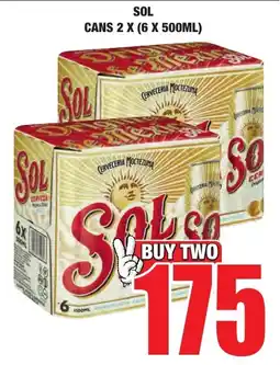 Boxer Liquors Sol cans offer