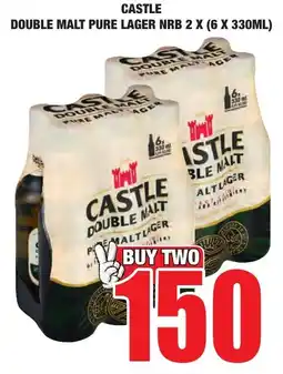 Boxer Liquors Castle double malt pure lager nrb offer