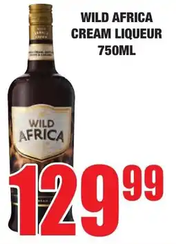 Boxer Liquors Wild africa cream liqueur offer