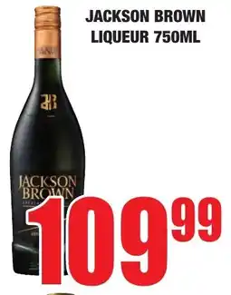 Boxer Liquors Jackson brown liqueur offer