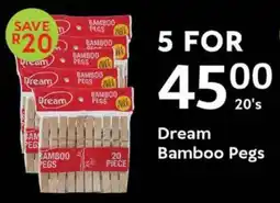 Dream Bamboo Pegs