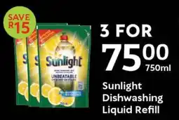 Oxford Freshmarket Sunlight Dishwashing Liquid Refill offer