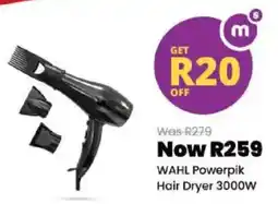 Shoprite WAHL Powerpik Hair Dryer 3000W offer