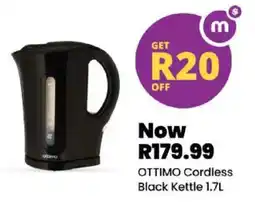 Shoprite OTTIMO Cordless Black Kettle offer
