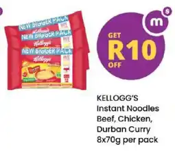 Shoprite KELLOGG'S Instant Noodles Beef, Chicken, Durban Curry offer
