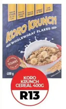 1UP Koro krunch cereal offer