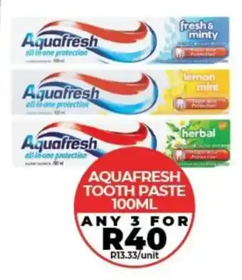 1UP Aquafresh toothpaste offer