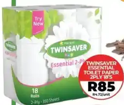 1UP Twinsaver essential toilet paper 2ply offer