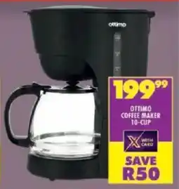 Shoprite Ottimo coffee maker 10-cup offer