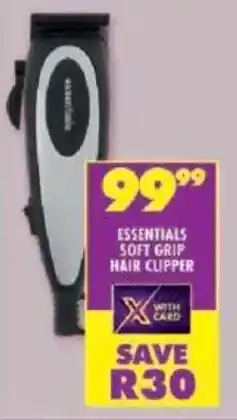 Shoprite Essentials soft grip hair clipper offer