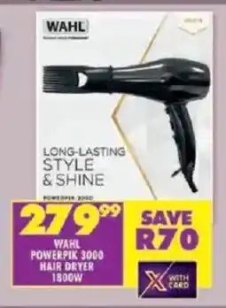 Shoprite Wahl powerpik 3000 hair dryer 1800W offer