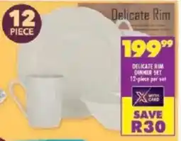 Shoprite Delicate rim dinner set offer