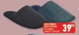 Shoprite Men's indoor mule slippers offer
