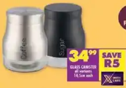 Shoprite Glass canister offer