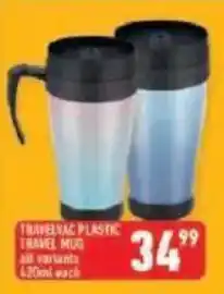 Shoprite Travelvac plastic travel mug offer