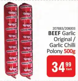 KitKat Cash and Carry BEEF Garlic Original/ Garlic Chilli Polony offer